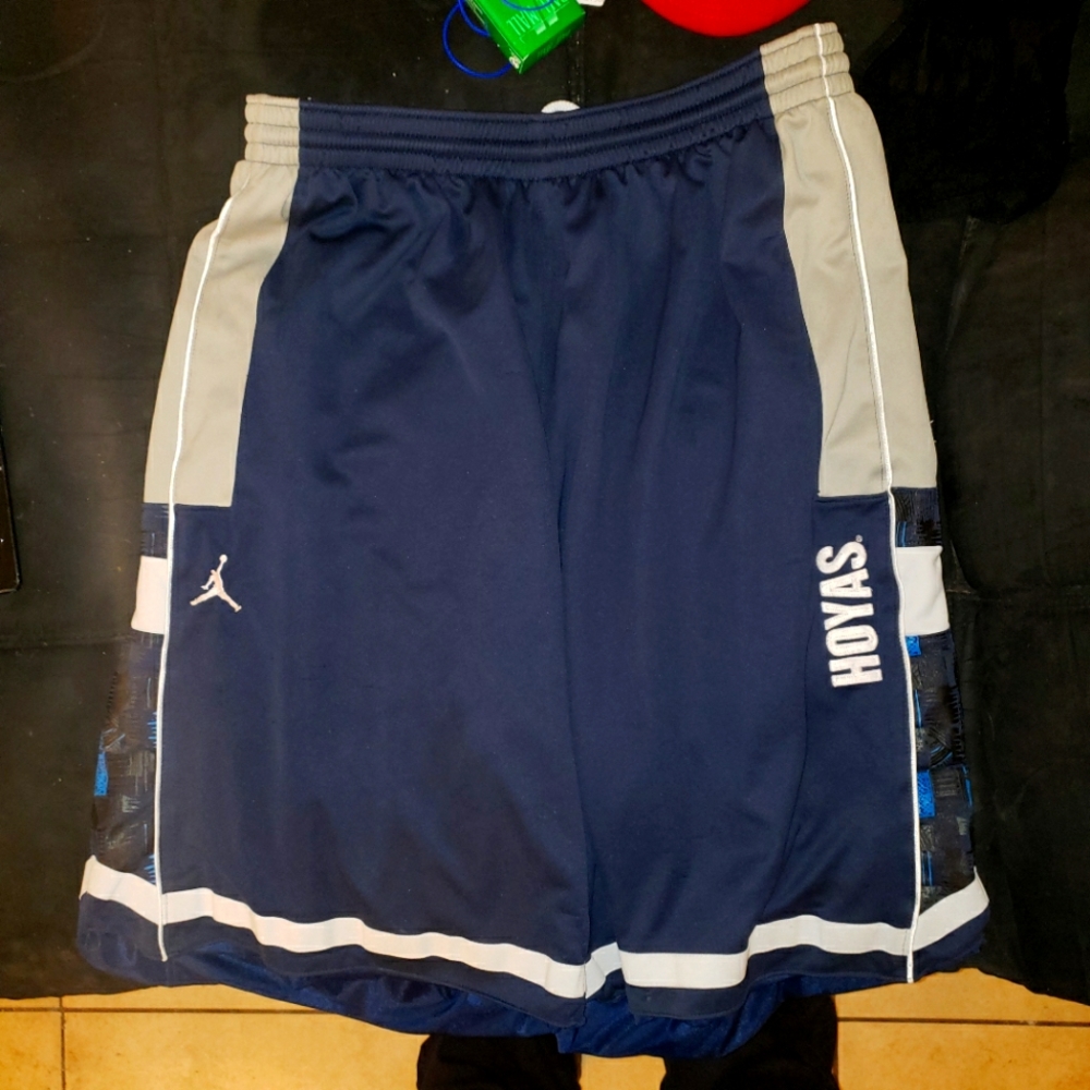 Jordan Authentic Georgetown Hoyas Mens Basketball Shorts